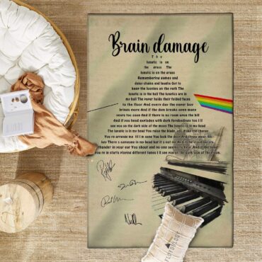Pink Floyd Brain Damage Lyrics Rug