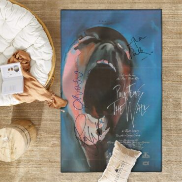 Pink Floyd Signed Mini Poster Waters Geldof and Parker Rug Pink Floyd Signed Mini Poster Waters Geldof and Parker Rug