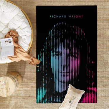 RICHARD WRIGHT Line Art Pink Floyd Rug