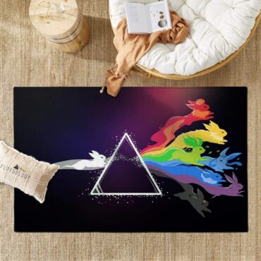 Eeve Evolution Dark Side Of The Moon Pokemon Pink Floyd Shirt