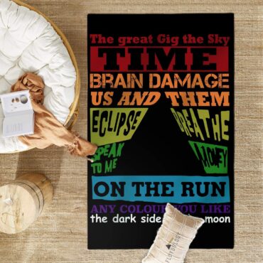 The Great Gig in the Sky Time DSOTM On the Run Breathe Pink Floyd Album Rug The Great Gig in the Sky Time DSOTM On the Run Breathe Pink Floyd Album Rug