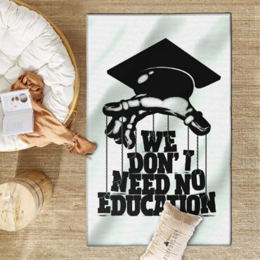 We dont need education Pink Floyd Rug We dont need education Pink Floyd Rug