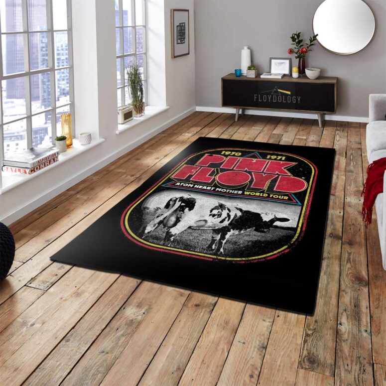 1970 1971 Atom Heart Mother World Tour Pink Floyd Rug 1970 1971 Atom Heart Mother World Tour Pink Floyd Rug