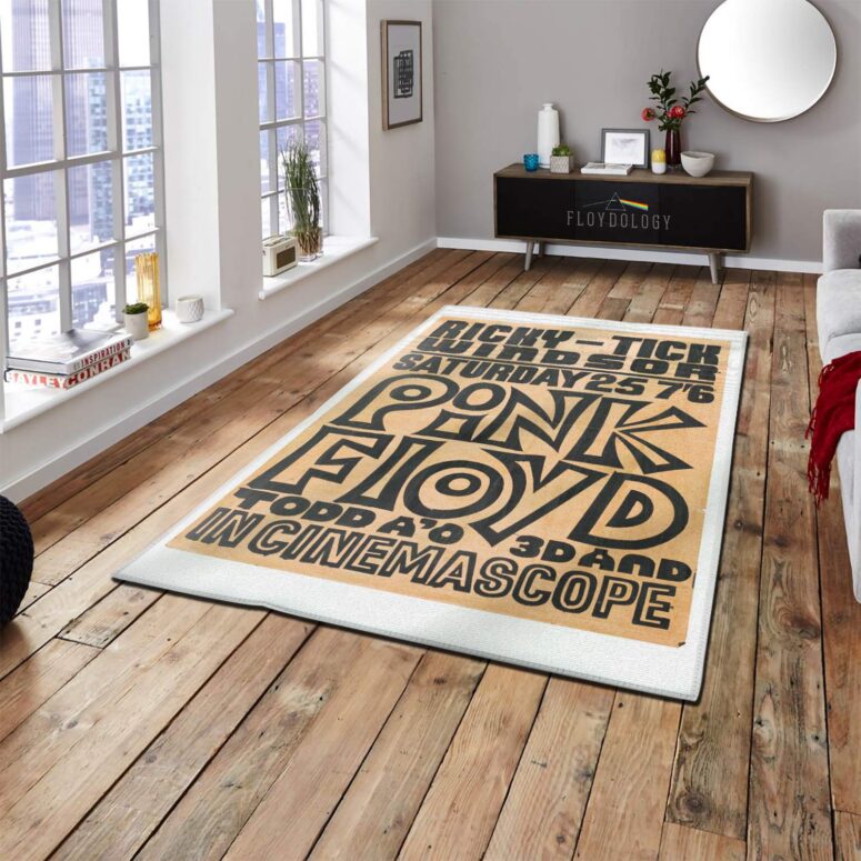 Concert Pink Floyd Poster For Ricky tick Club Windsor 1967 Pink Floyd Rug