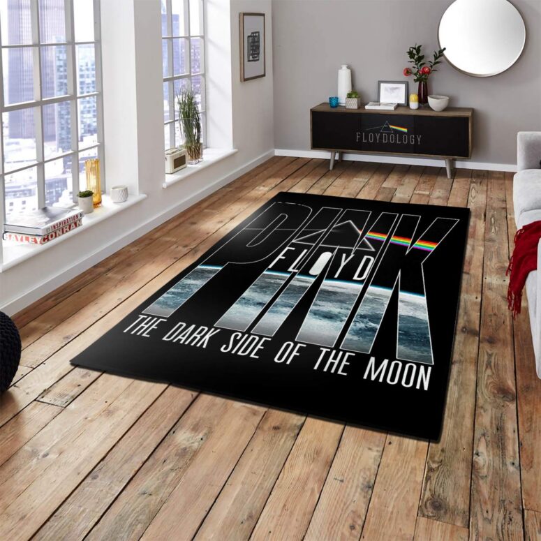 Dark Side Of The Moon Pink Floyd Rainbow Prism Rug