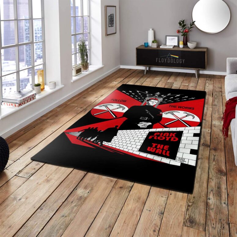 Follow The Worms The Wall Pink Floyd Rug