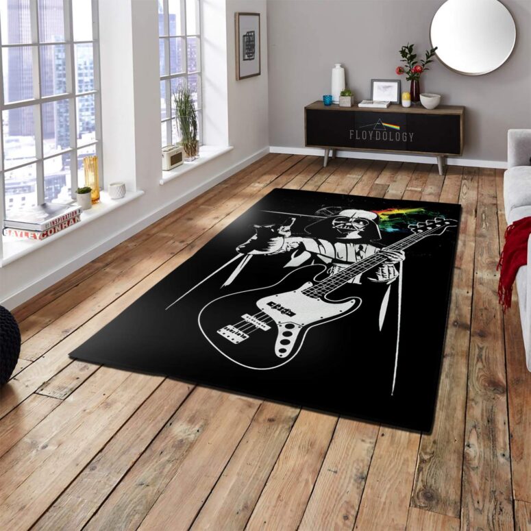 Funny Pink Floyd Darth Vader The Dark Side of the Death Star Rug