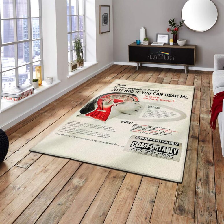 Hello Is There Anybody In There Pink Floyd Rug