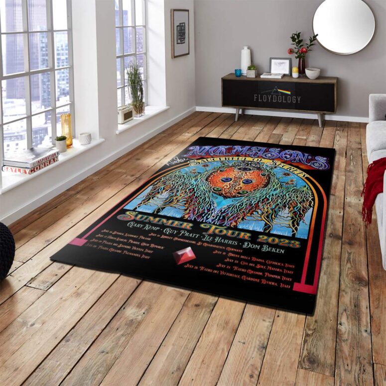 Nick Mason My Saucerful of Secrets Summer Tour 2023 Pink Floyd Poster Pink Floyd Rug