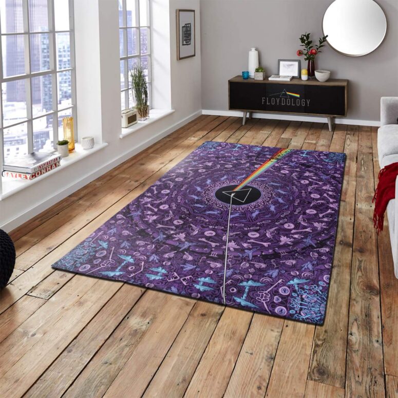 Pink Floyd Dark Side of the Moon Album Psychedelic Rug