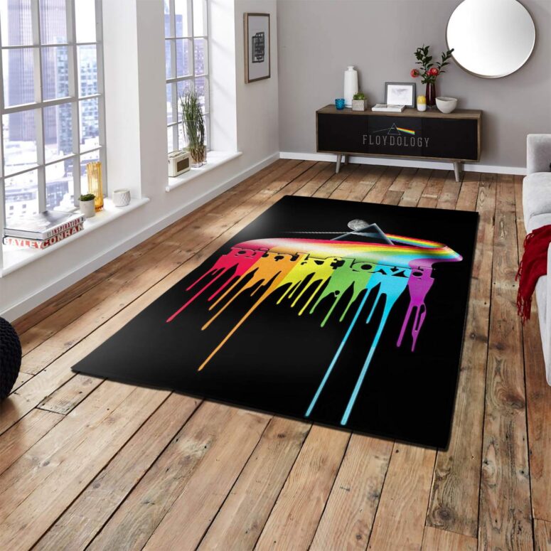Pink Floyd Dripping Darkside Rug Pink Floyd Dripping Darkside Rug