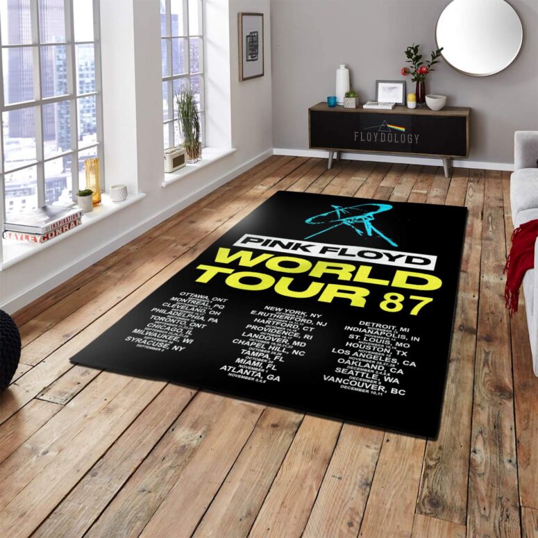 Pink Floyd Momentary Lapse of Reason 1987 World Tour back Rug Pink Floyd Momentary Lapse of Reason 1987 World Tour back Rug