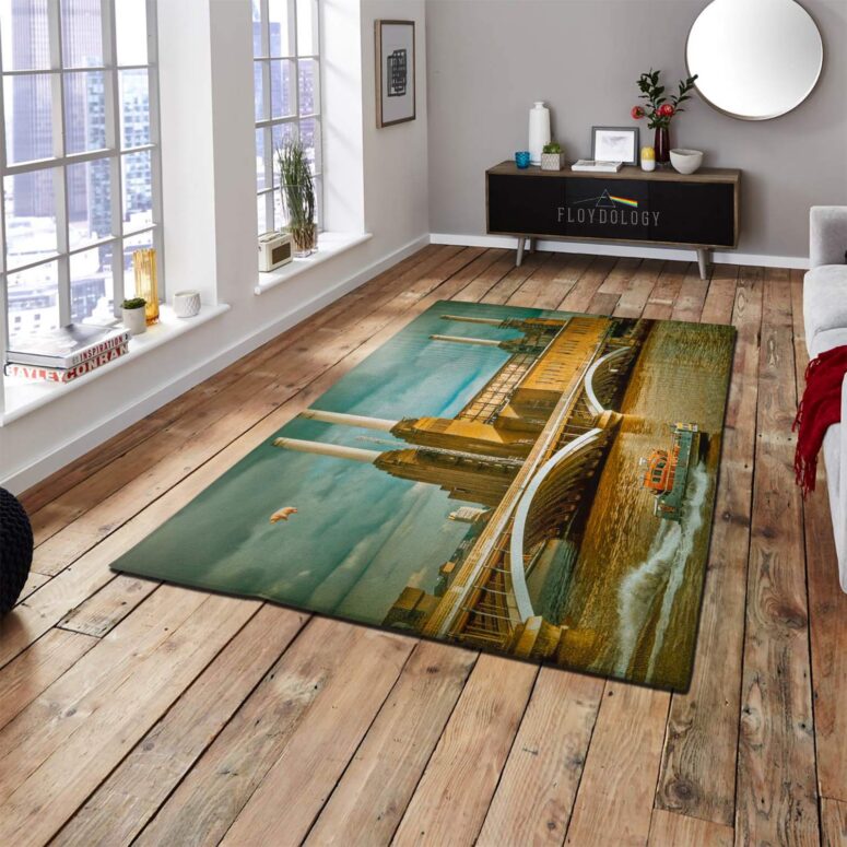 Flying Pig at Battersea Power Station Pink Floyd Rug