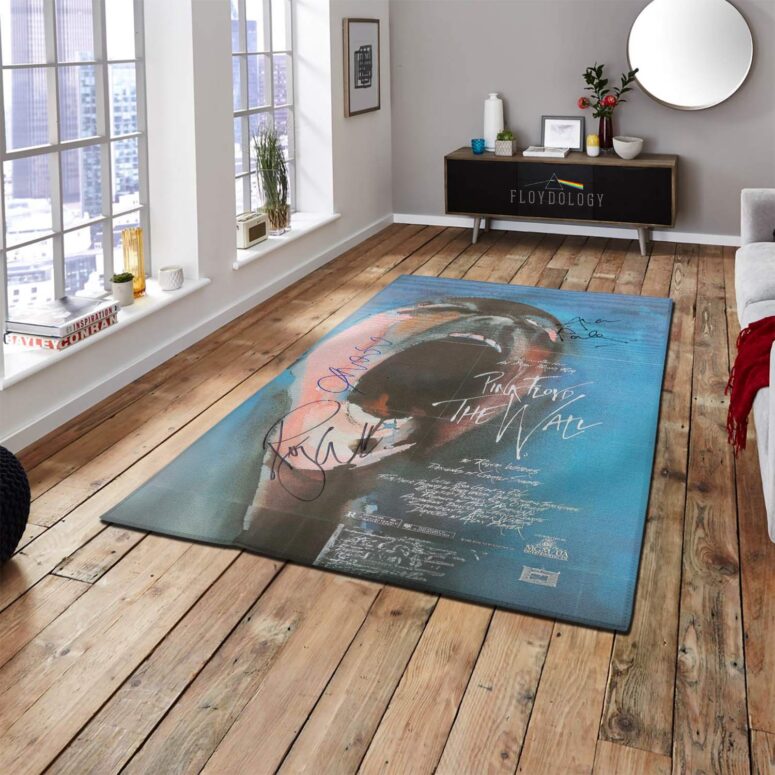 Pink Floyd Signed Mini Poster Waters Geldof and Parker Rug Pink Floyd Signed Mini Poster Waters Geldof and Parker Rug