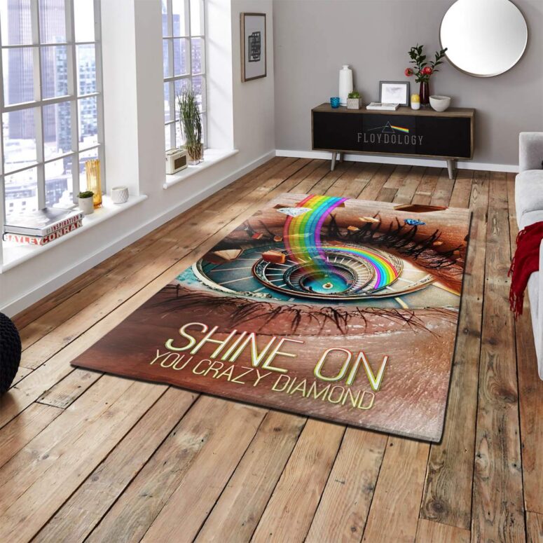 Shine On Digital Art Pink Floyd Rug