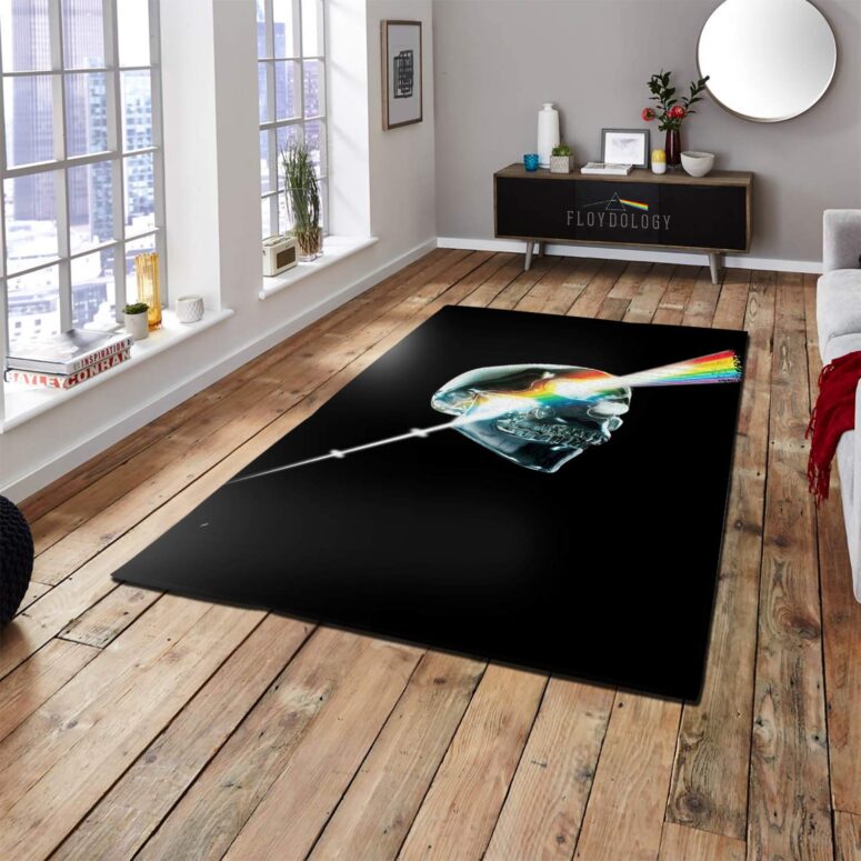 Skull DSOTM Art Pink Floyd Rug