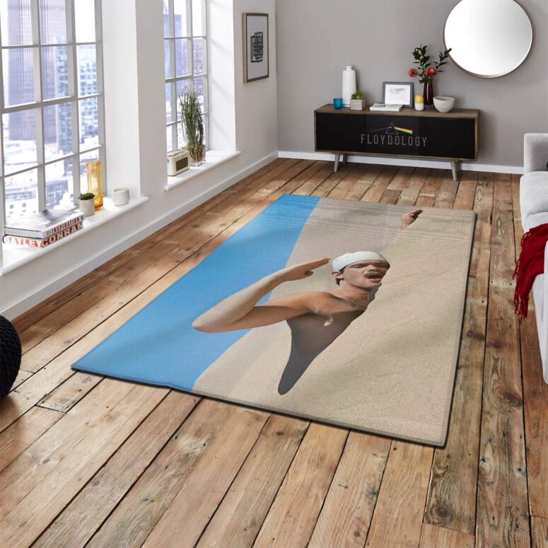 The Meaning of Half Life Desert Swimmer 1975 Pink Floyd Rug