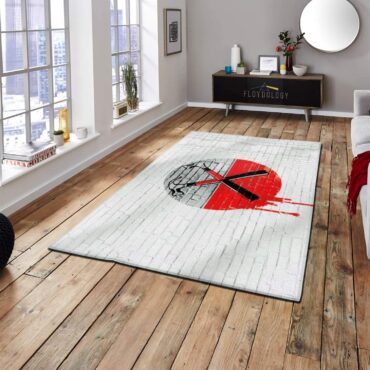 The Wall Hammers Bleeding Pink Floyd Rug