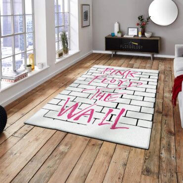 The Wall Typography Pink Floyd Rug