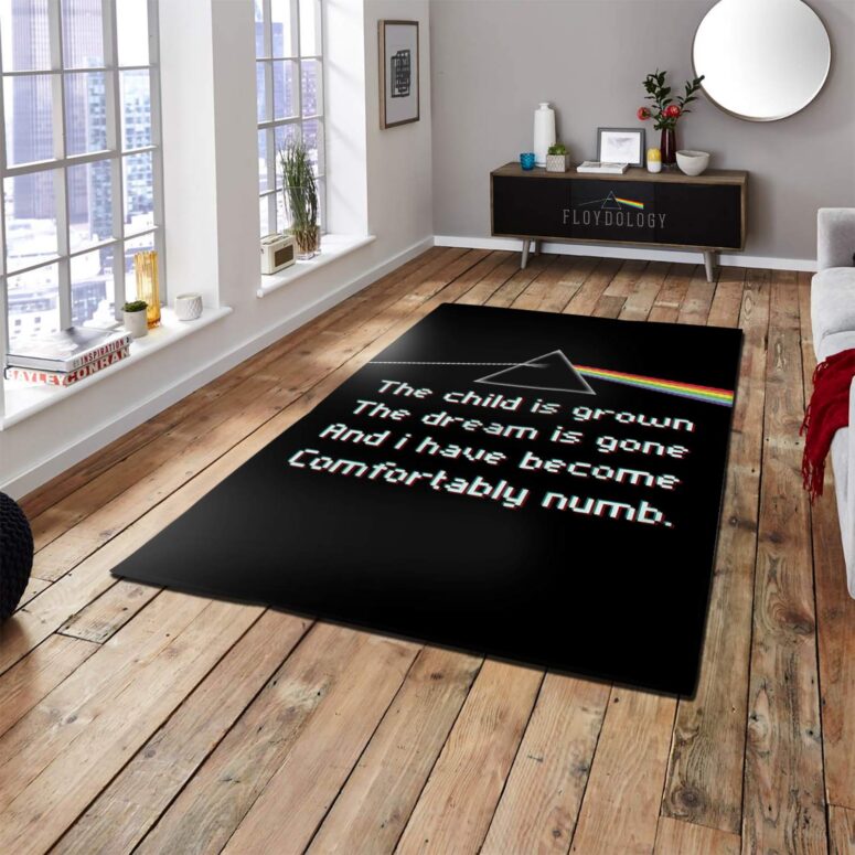 The child is grown The dream is gone I have become comfortably numb Pink Floyd Rug The child is grown The dream is gone I have become comfortably numb Pink Floyd Rug