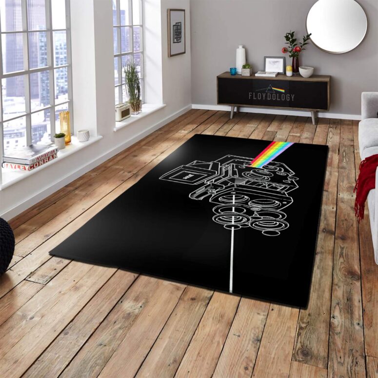 The darkside of the Twin-Lens Reflex Pink Floyd Rug