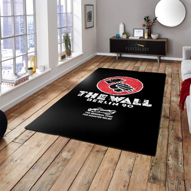 Vintage Pink Floyd The Wall Live In Berlin 90 back Rug Vintage Pink Floyd The Wall Live In Berlin 90 back Rug