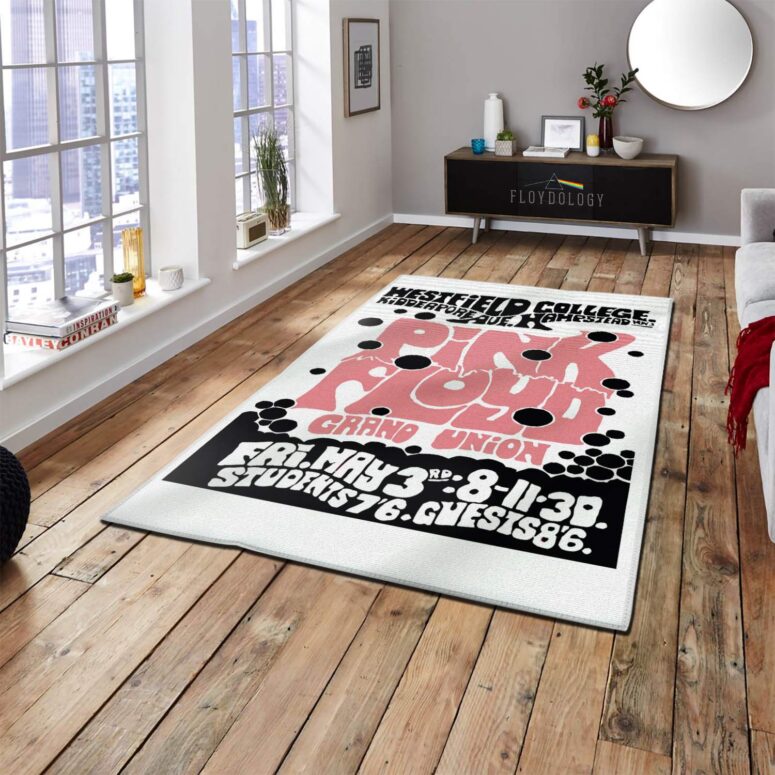 Westfield College Hampstead Concert 1968 Pink Floyd Rug Westfield College Hampstead Concert 1968 Pink Floyd Rug