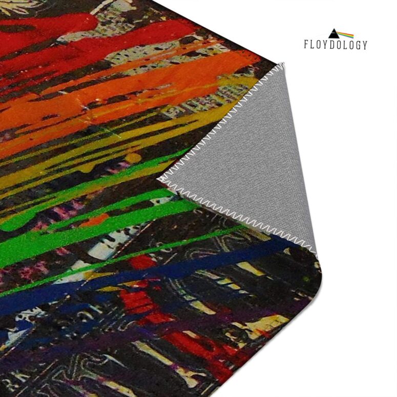 Dark Side Of The Moon Painting Stretched Pink Floyd Rug