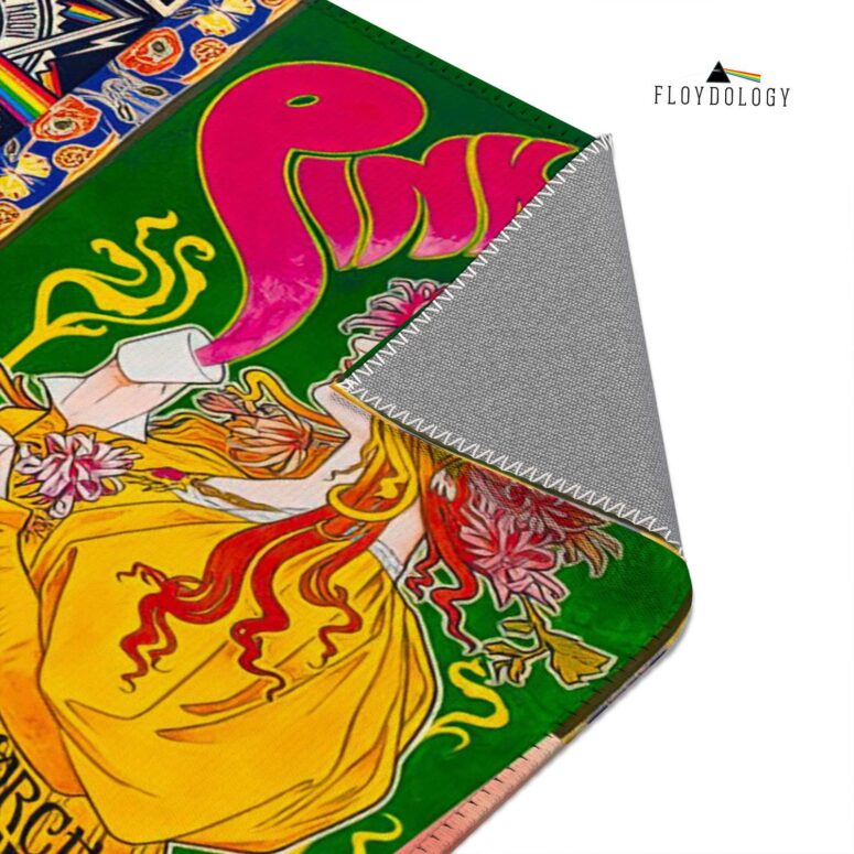 Pink Floyd Vintage Rock Concert Rug Pink Floyd Vintage Rock Concert Rug