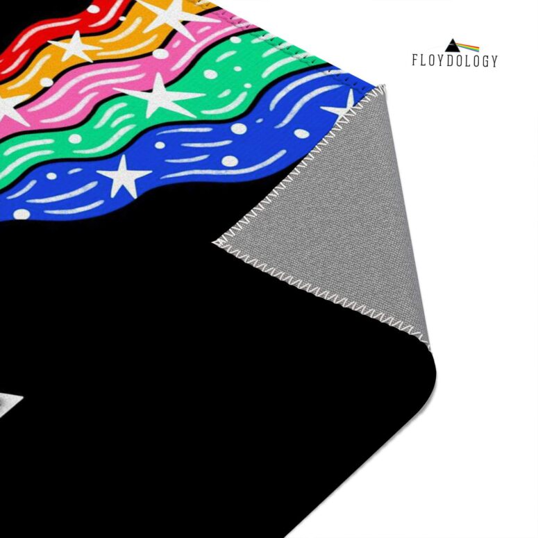 The Dark Side Of The Moon Retro PopArt Illustration Pink Floyd Rug