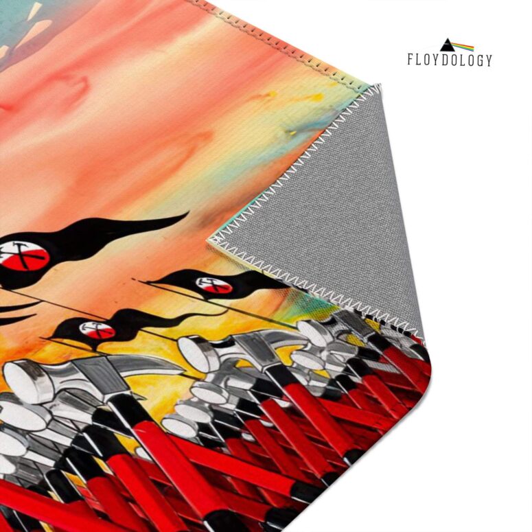 The Wall Hammer Drawing Art Pink Floyd Rug The Wall Hammer Drawing Art Pink Floyd Rug