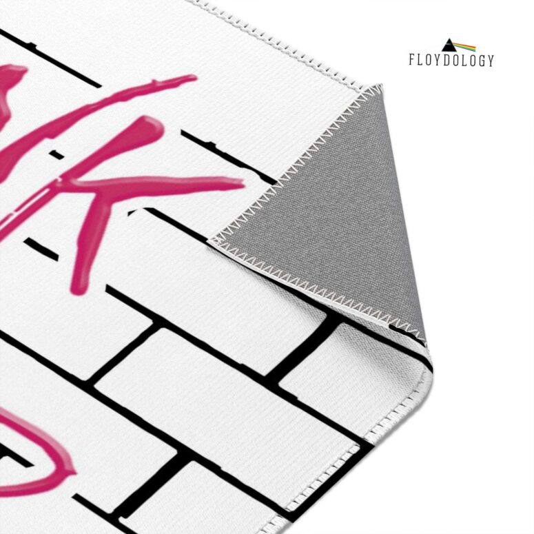 The Wall Typography Pink Floyd Rug