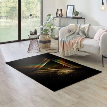 DSOTM Abstract Prism Art Pink Floyd Rug