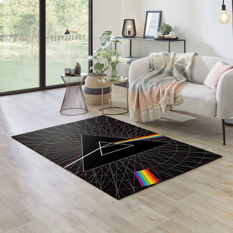 Dark Side Of The Moon 40th Artwork Pink Floyd Rug