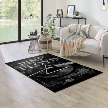 Dark Side Of The Moon Hand Drawing Art Pink Floyd Rug