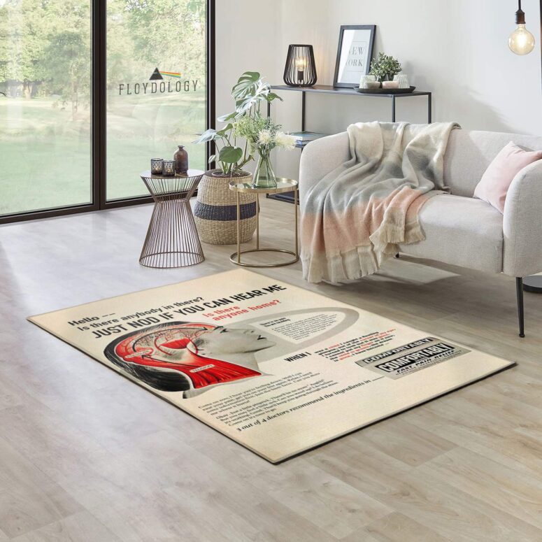 Hello Is There Anybody In There Pink Floyd Rug