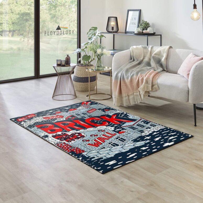 Just Brick In The Wall Pink Floyd Rug Just Brick In The Wall Pink Floyd Rug