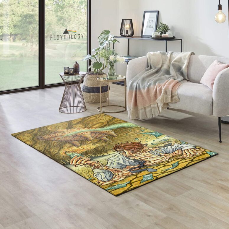 Money Hand Illustration Artwork Pink Floyd Rug Money Hand Illustration Artwork Pink Floyd Rug