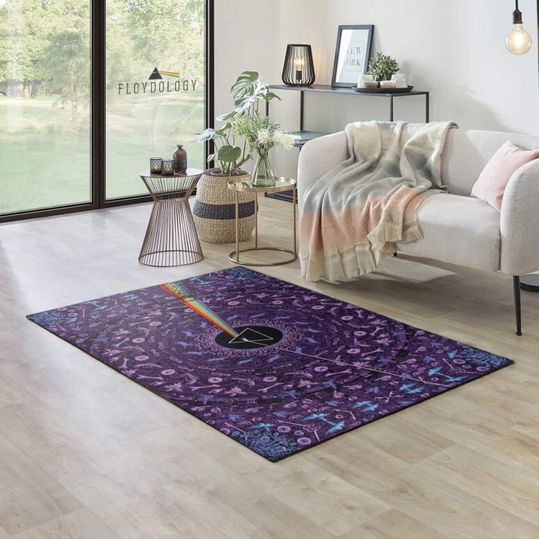 Pink Floyd Dark Side of the Moon Album Psychedelic Rug