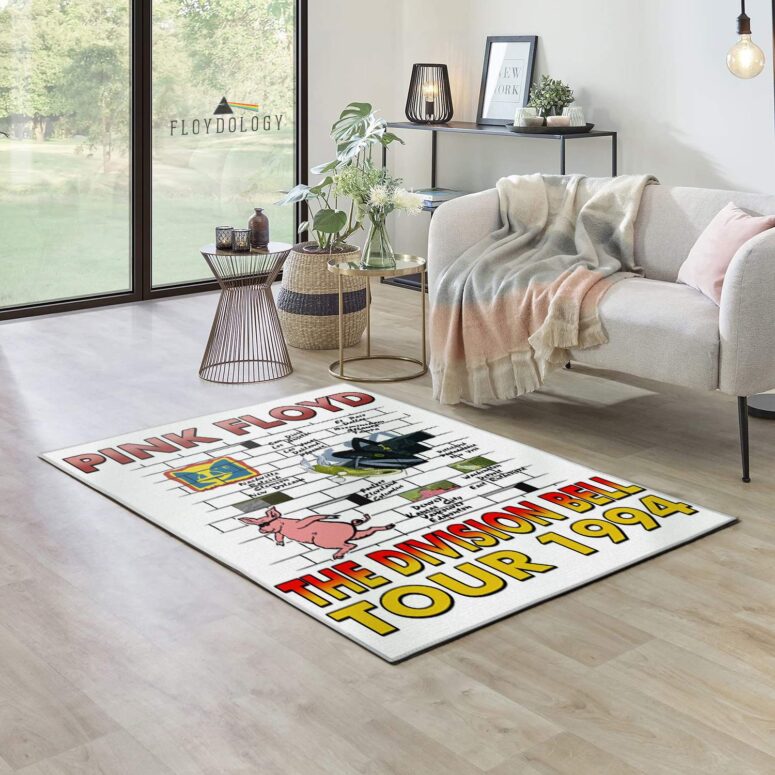 Pink Floyd Division Bell 1994 Tour Vintage back Rug Pink Floyd Division Bell 1994 Tour Vintage back Rug