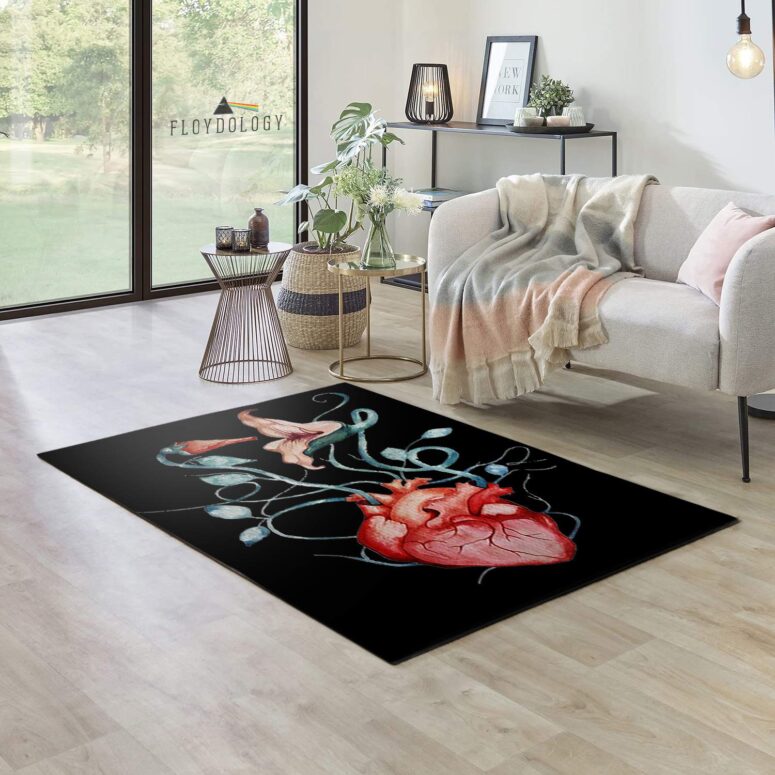 Pink Floyd Love Flowers Pink Floyd Rug