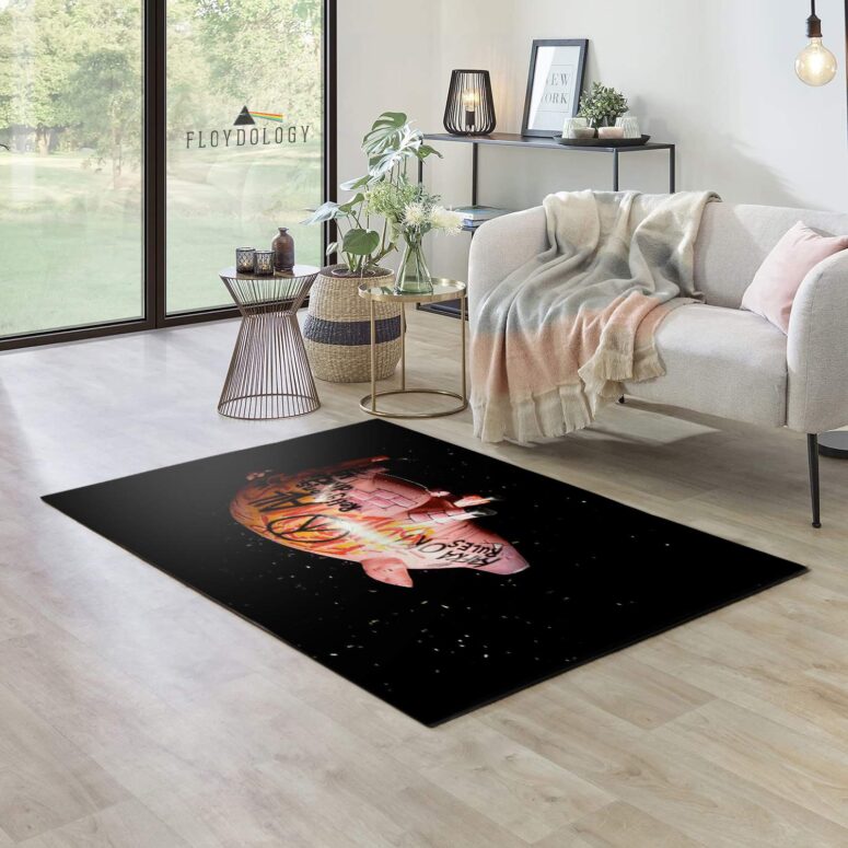 Pink Floyds Flying Pig Rug Pink Floyds Flying Pig Rug