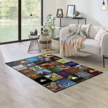 Pink floyd Poster Collage Rug