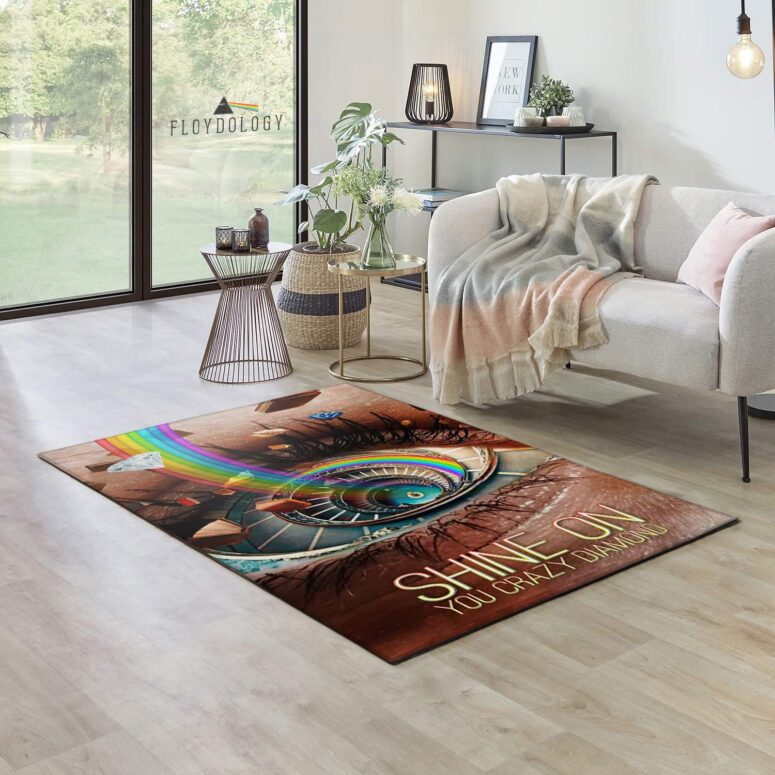 Shine On Digital Art Pink Floyd Rug