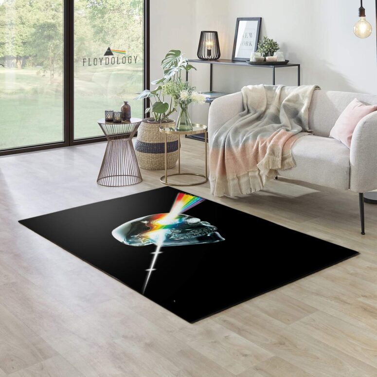 Skull DSOTM Art Pink Floyd Rug