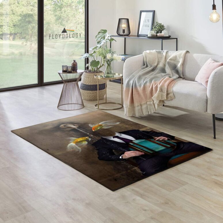 Swimming In A Fish Bowl Pink Floyd Rug
