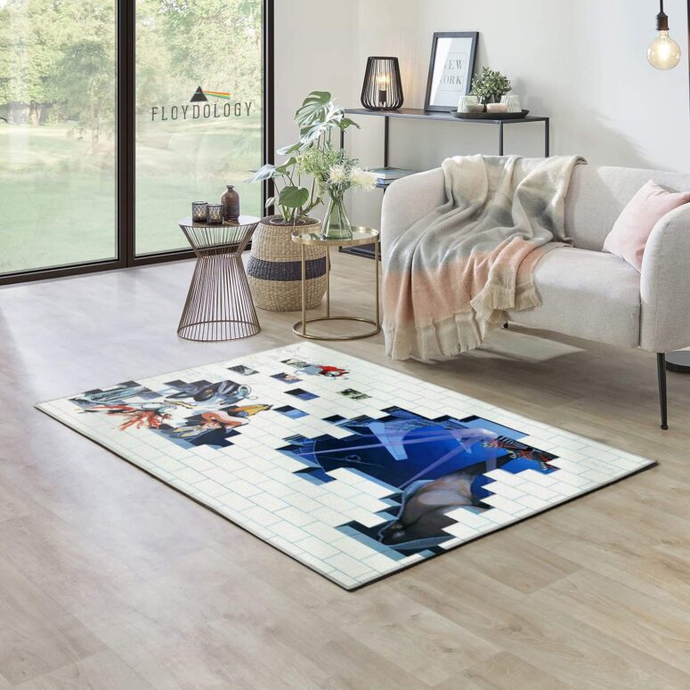 The Wall Album Cover Pink Floyd Rug