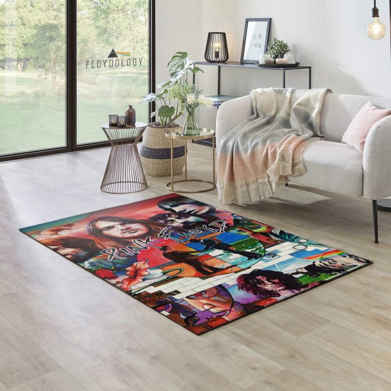 The Wall Drawing Art Pink Floyd Rug