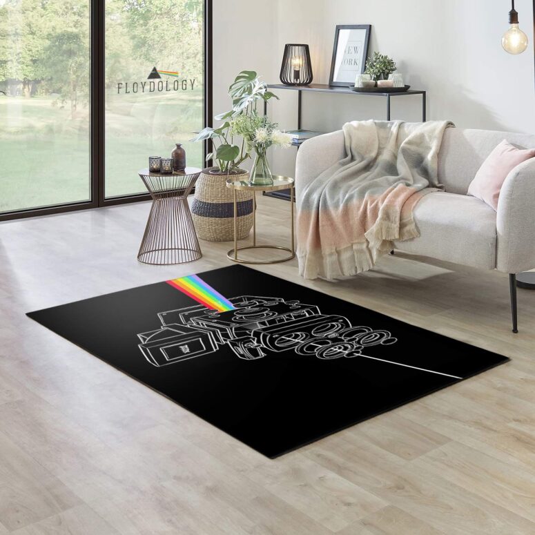 The darkside of the Twin-Lens Reflex Pink Floyd Rug