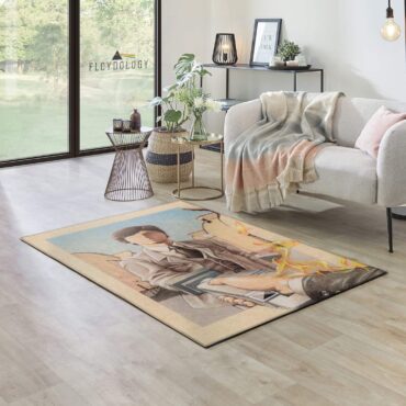 Welcome to the Machine Illustration Wish You Were Here Pink Floyd Rug